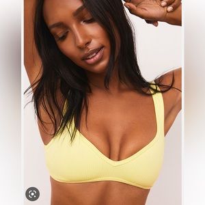 Gemma Lounge Bra in Yellow Size Small